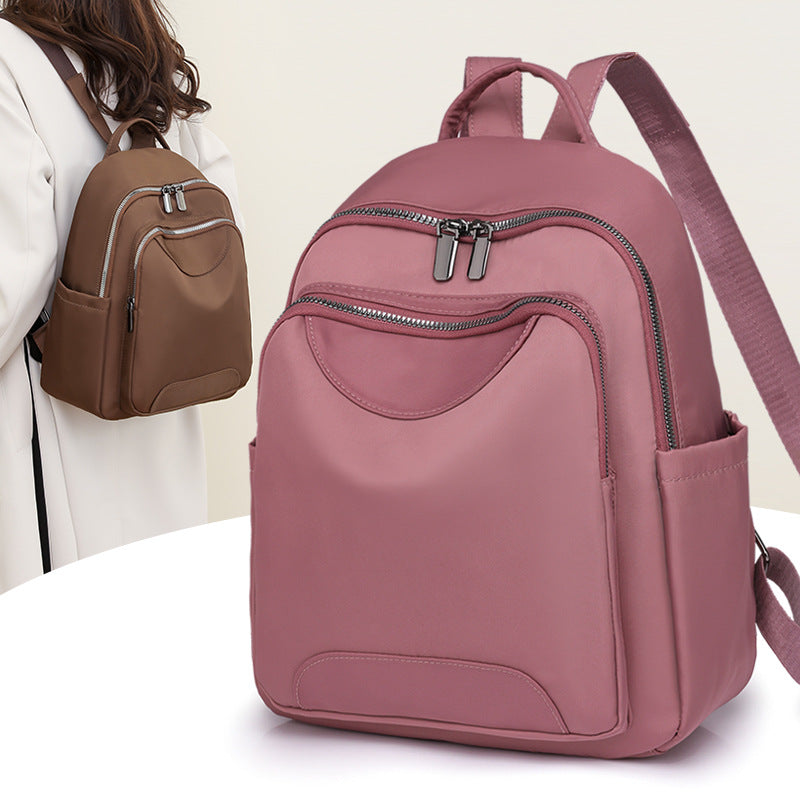 Sleek Minimalist Zip-Front Backpack