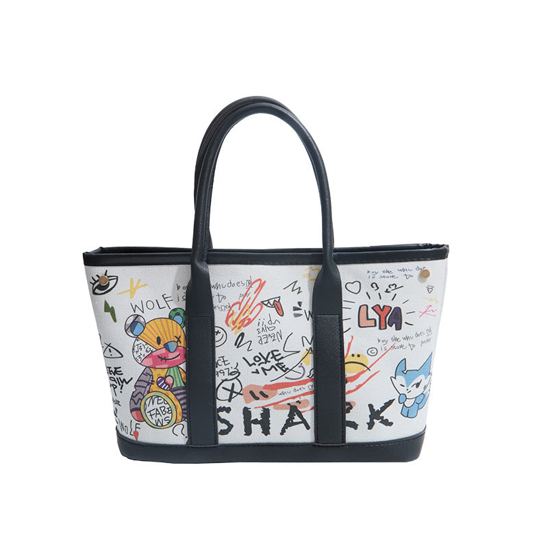 WoPlayful Illustrated Canvas Tote Bag