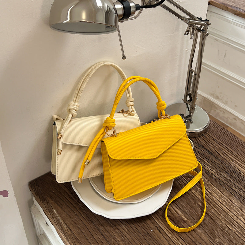WoRibbed Texture Structured Handbag
