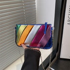 Colorful Metallic Chic Crossbody Bag