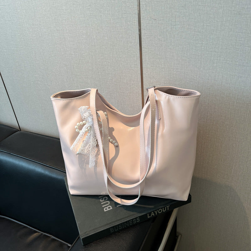 Women's stylish tote bag with practical inner pockets-https://detail.1688.com/offer/914664890411.html-Calm Wears-Pink-nothing-Calm Wears