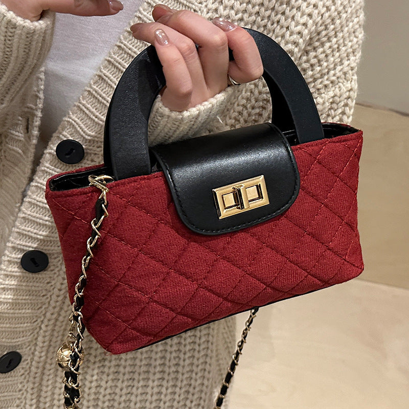 Women's Mini Handbag with Elegant Check Pattern-https://detail.1688.com/offer/993493956576.html-Calm Wears-Rot-nothing-Calm Wears