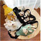 Cute Animal-Themed Plush Sling Bag