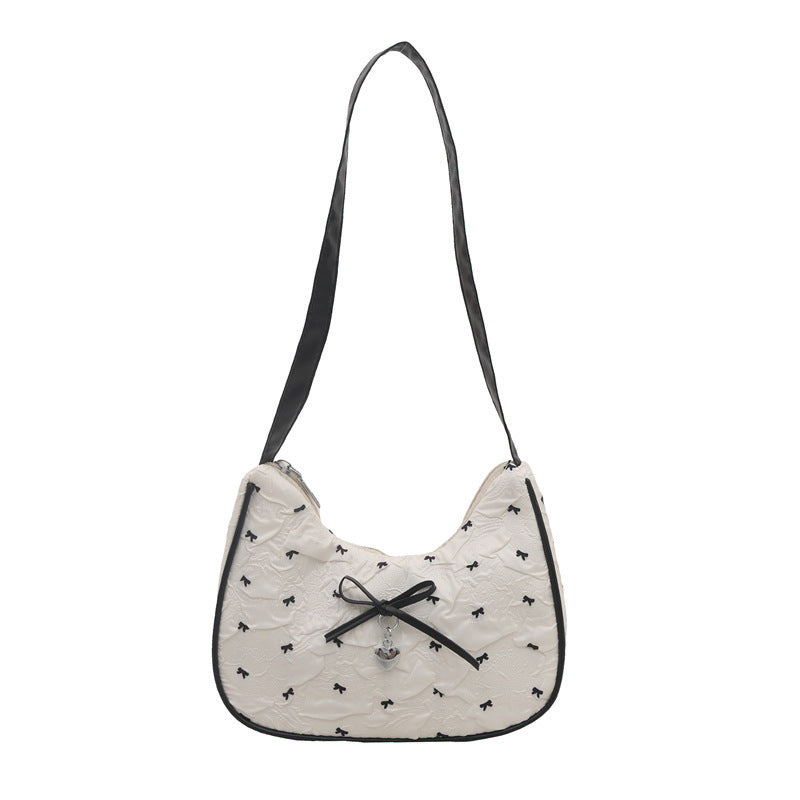 Charming Bow Embellished Handbag