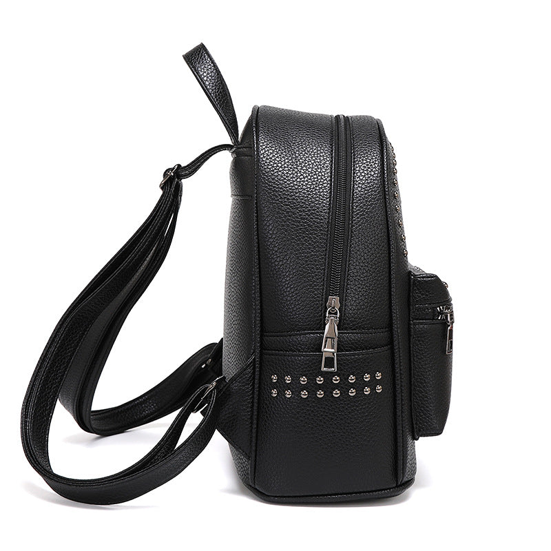 Studded Leather Backpack