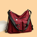 Spacious Multi-Pocket Shoulder Bag