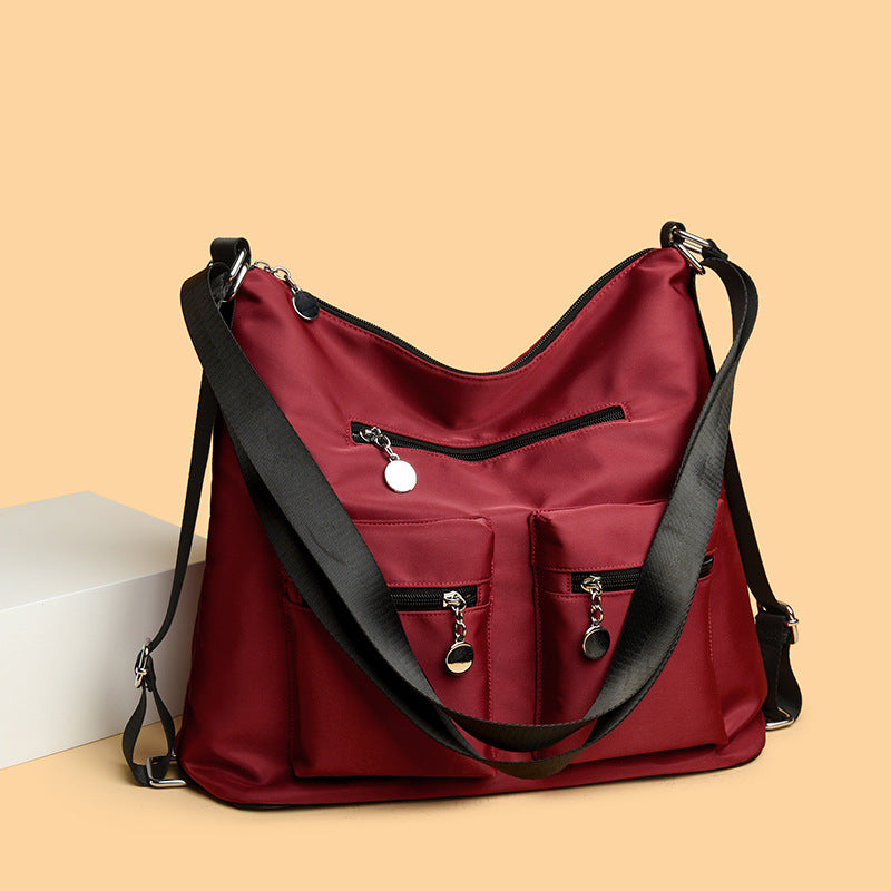 Spacious Multi-Pocket Shoulder Bag