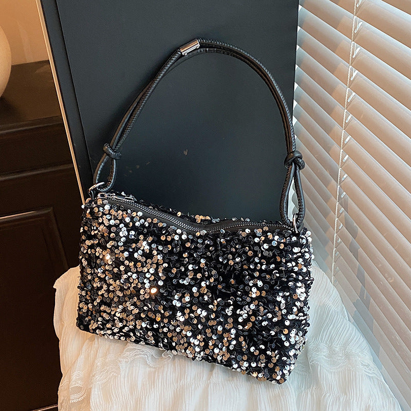 Glamorous Sequin Embellished Shoulder Bag