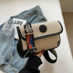 Floral Embroidered Messenger Bag