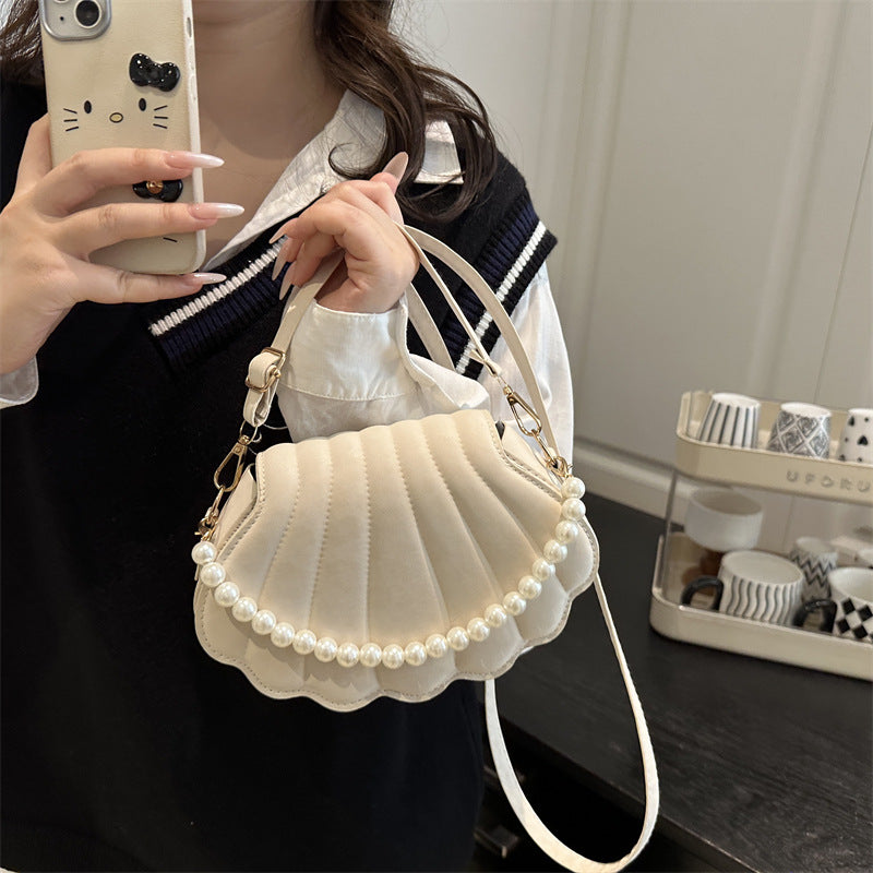 Elegant Shell-Shaped Crossbody Bag