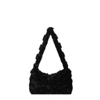 Cozy Textured Plush Handbag