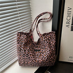 Eco-Friendly Reusable Leopard Print Tote Bag