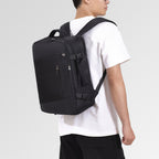 Versatile, ergonomic laptop backpack with intelligent compartment system