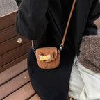 Playful Plush Shoulder Bag