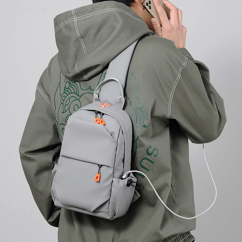 Shoulder backpack with multifunctional design and ergonomic padding