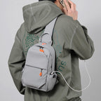 Shoulder backpack with multifunctional design and ergonomic padding