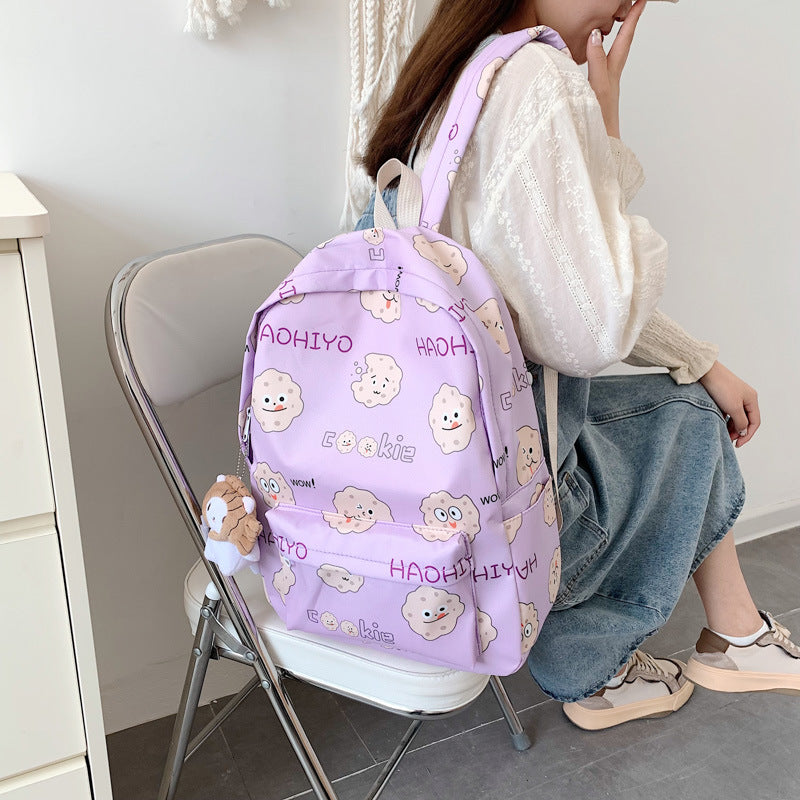 Backpack with Cute Cookie Design