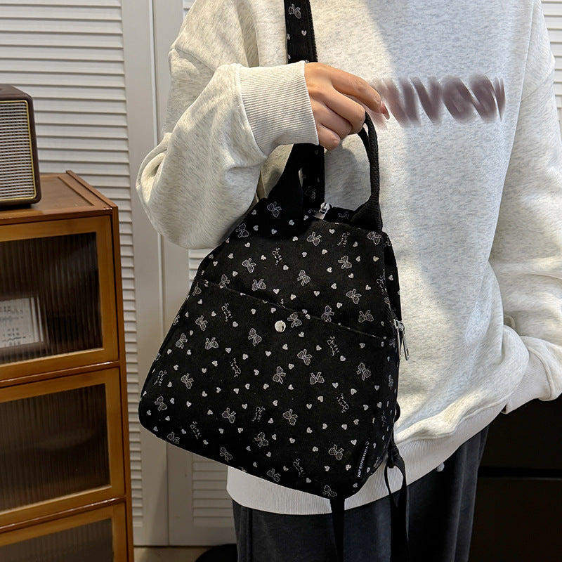 Cord Backpack with Playful Designs