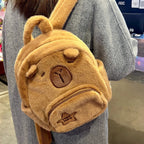 Plush Backpack in Bear Style