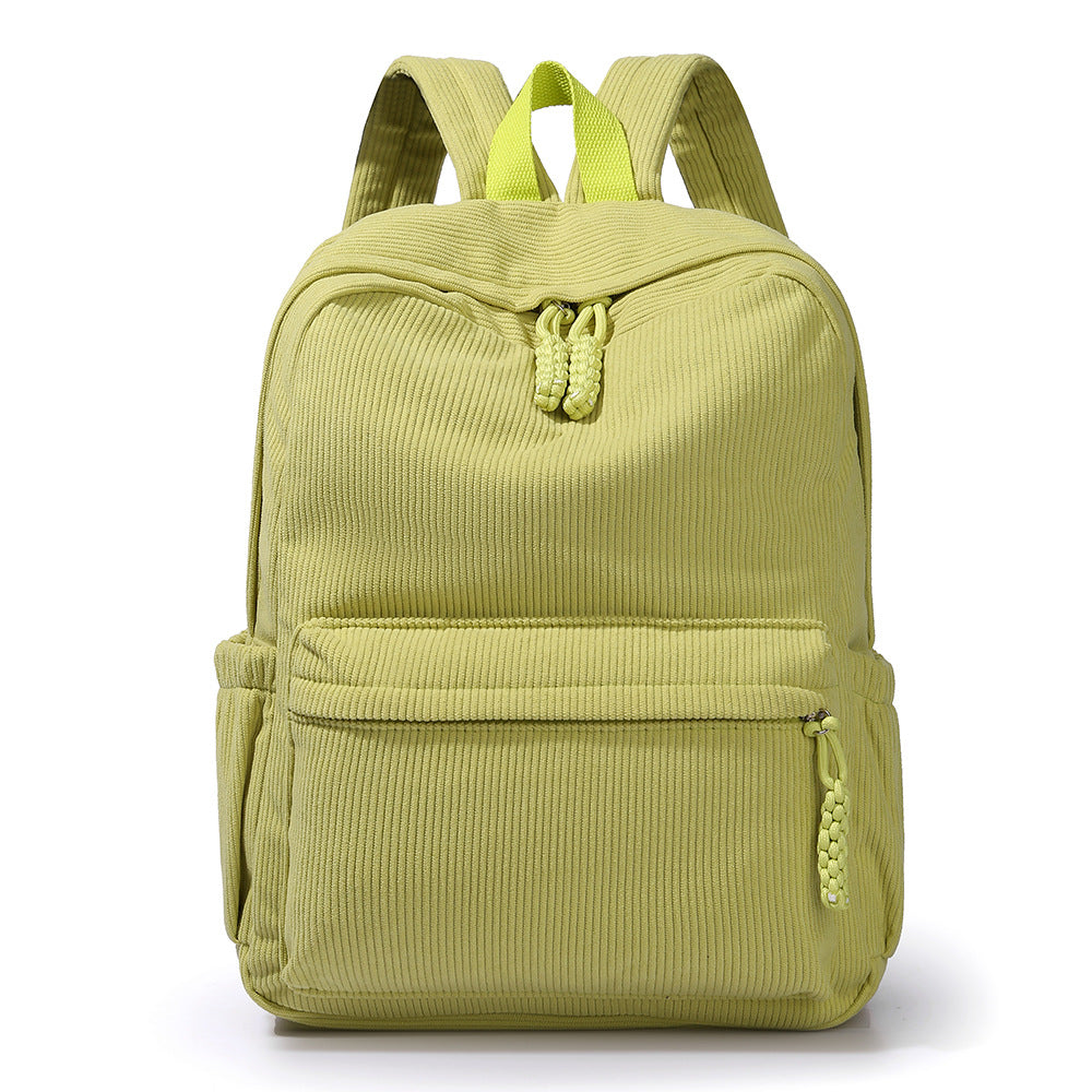 Textured Fabric Multi-Compartment Backpack