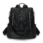 Star Patterned Multi-Pocket Backpack
