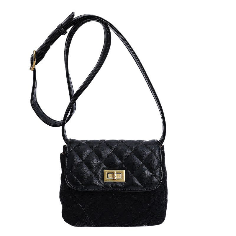 Women elegant shoulder bag with matte finish and textured design-https://detail.1688.com/offer/997146054524.html-Calm Wears-Black-nothing-Calm Wears