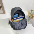 Backpack with Versatile Compartments and Charming Pendant