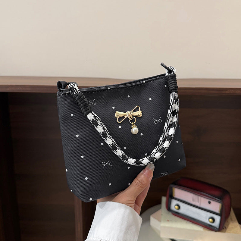 WoElegant Bow-Embellished Mini Crossbody Bag