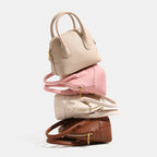 Women's mini handbag with textured artificial leather