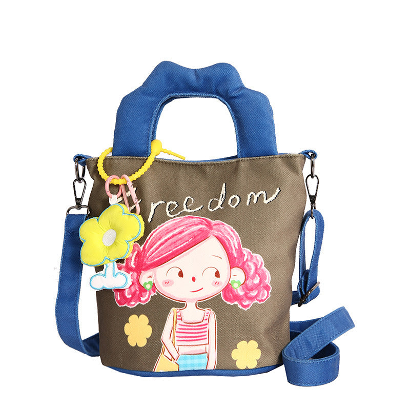 Plush handbag in the cheeky children's motif