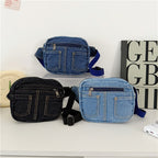 Compact Denim Crossbody Bag Calm Wears