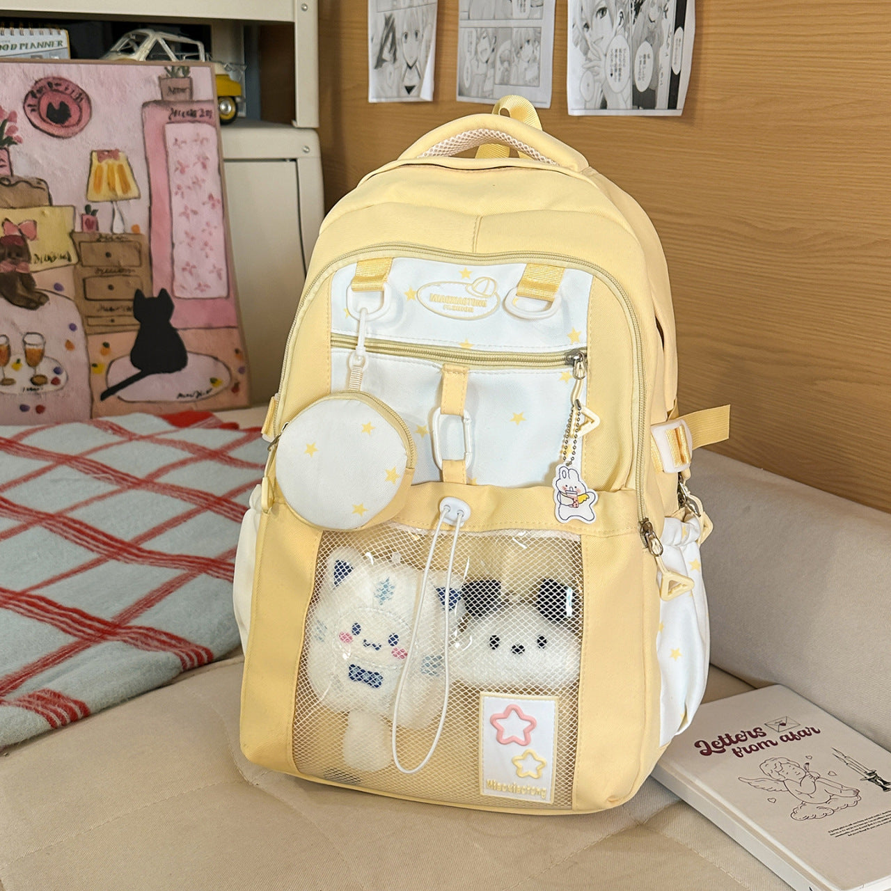 Versatile Travel School Backpack-https://detail.1688.com/offer/1051941517586.html-Calm Wears-Yellow-Calm Wears