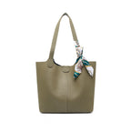 Women’s fashionable tote bag with detachable bow accessory-https://detail.1688.com/offer/972645453377.html-Calm Wears-Cookie-30-Calm Wears