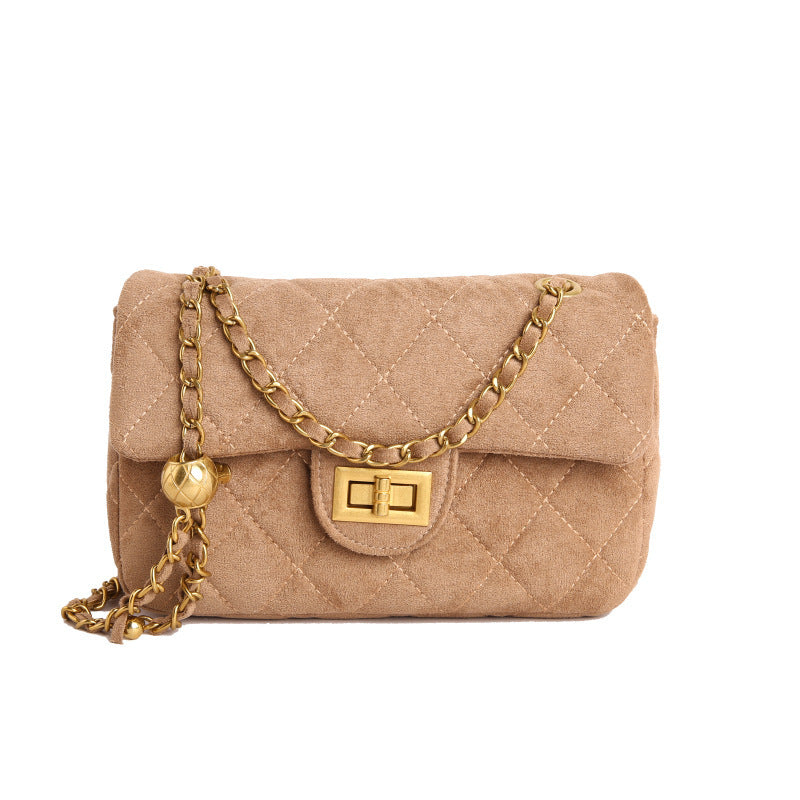 Women's elegant shoulder bag with stylish chain accent-https://detail.1688.com/offer/1012762418649.html-Calm Wears-Braun-nothing-Calm Wears