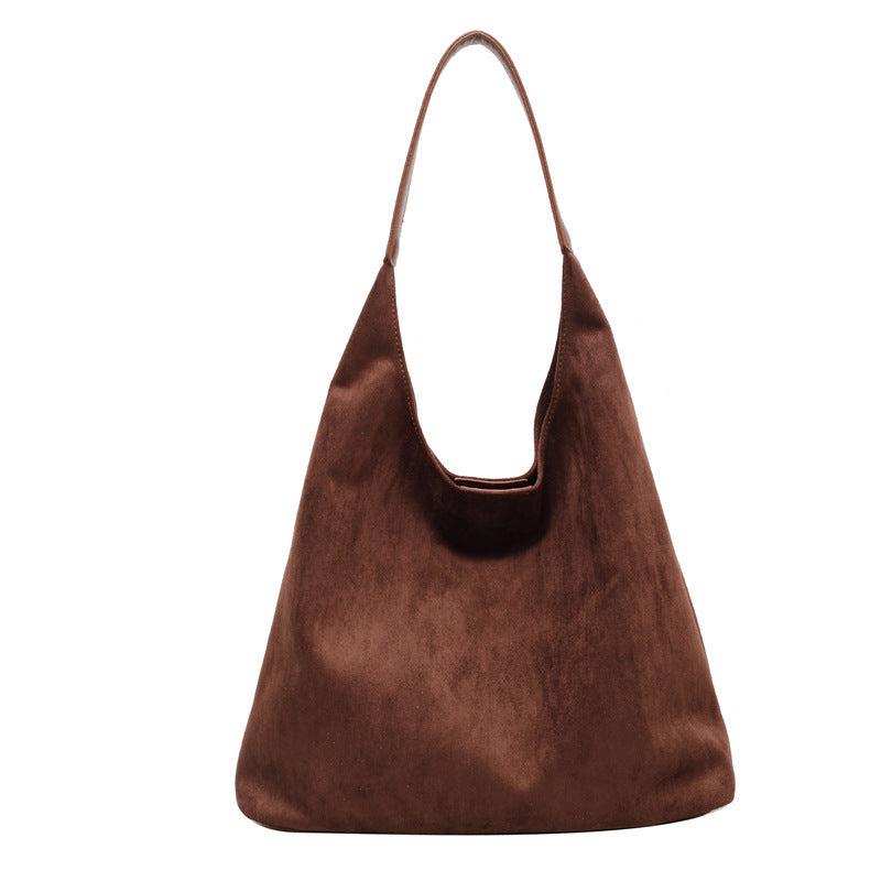 Ladies Suede Shoulder Bag