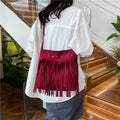 Fringe Suede Crossbody Bag