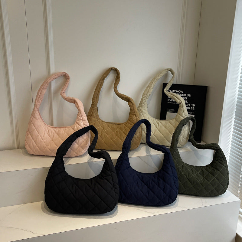 Chic Quilted Hobo Handbag Calm Wears