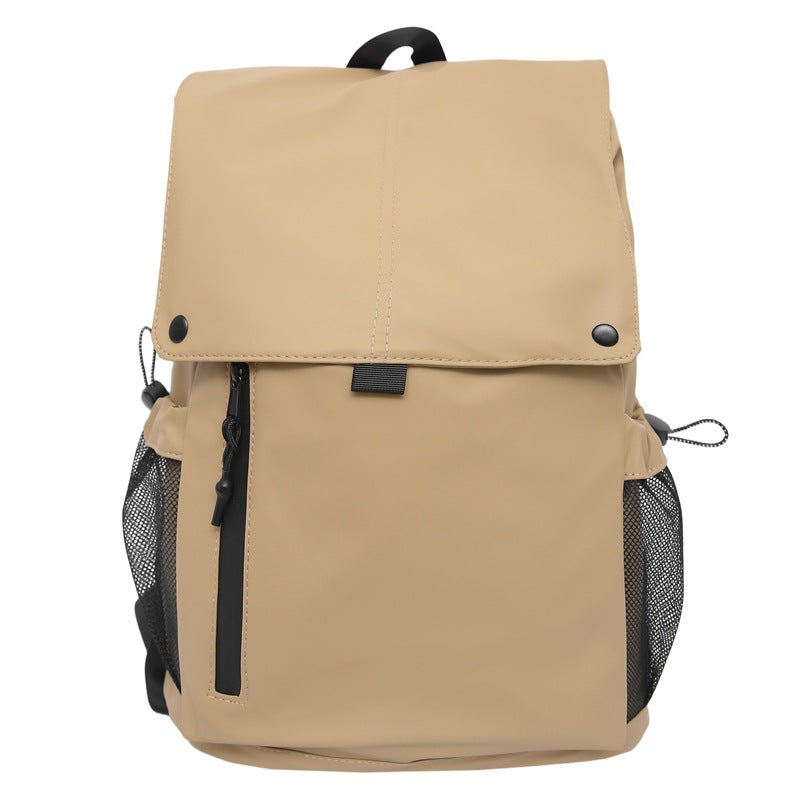 Urban backpack with breathable mesh material and practical compartments-https://detail.1688.com/offer/1026454220007.html-Calm Wears-Khaki-nan-Calm Wears