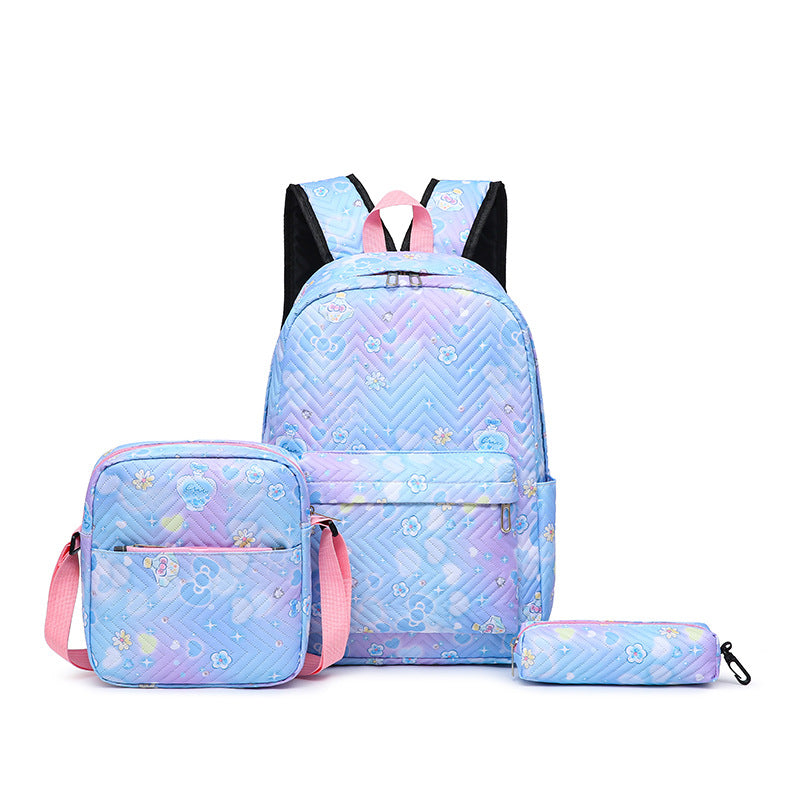 Backpack with High-Quality Quilted Stitching and Multiple Compartments
