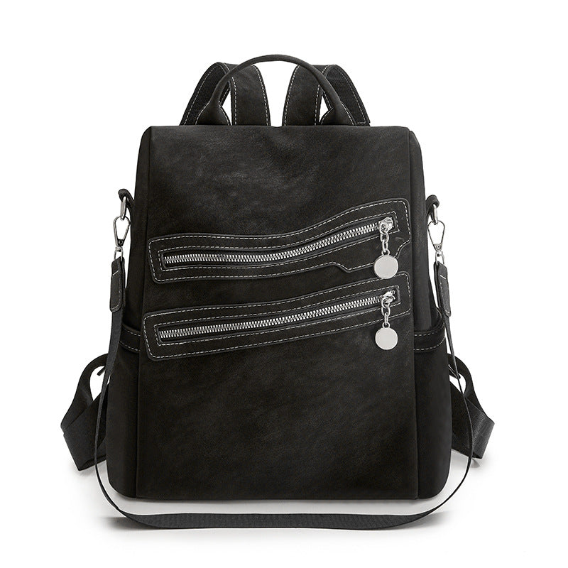 Stylish Multi-Zippered Backpack