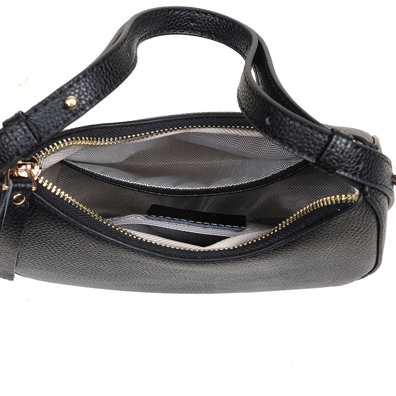 Stylish Pebbled Leather Hobo Bag