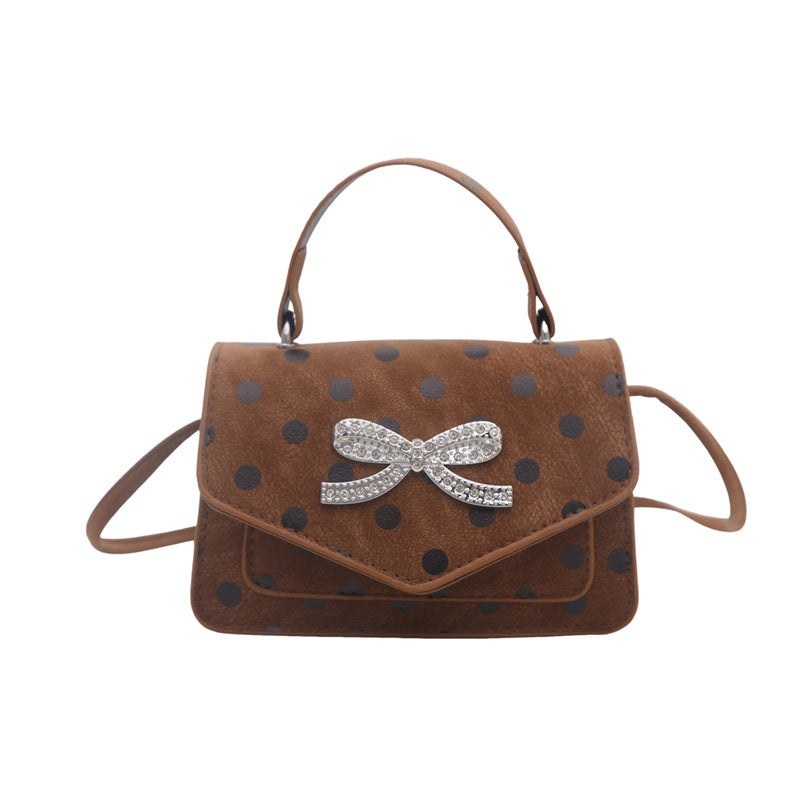 WoElegant Polka Dot Handheld Satchel Bag