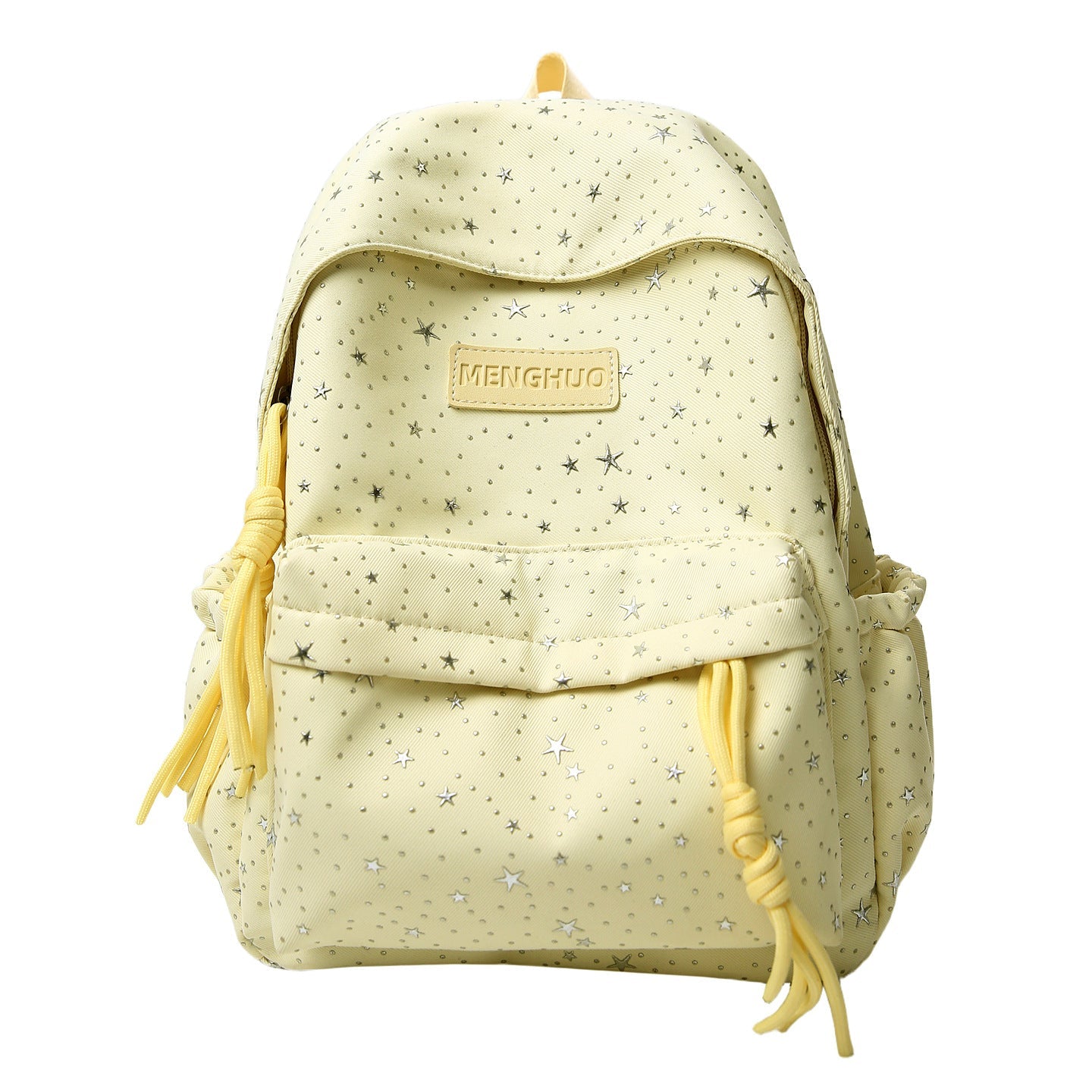 Star-Print Casual School Backpack-https://detail.1688.com/offer/1033679379725.html-Calm Wears-Yellow-Calm Wears