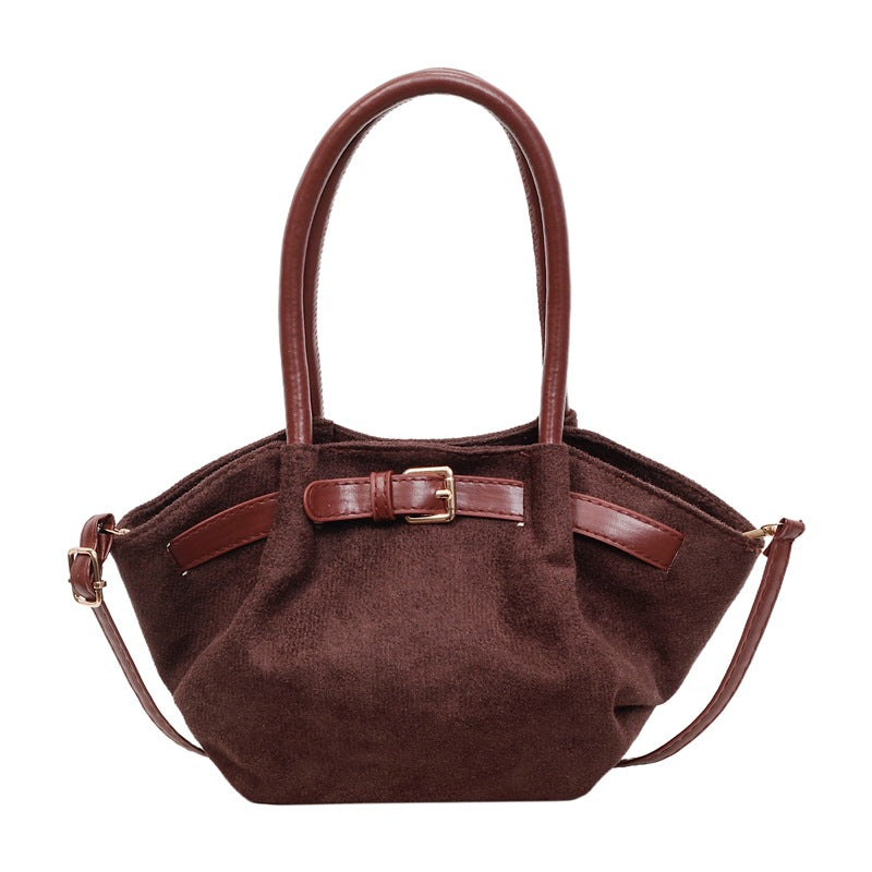 WoChic Suede Satchel Bag