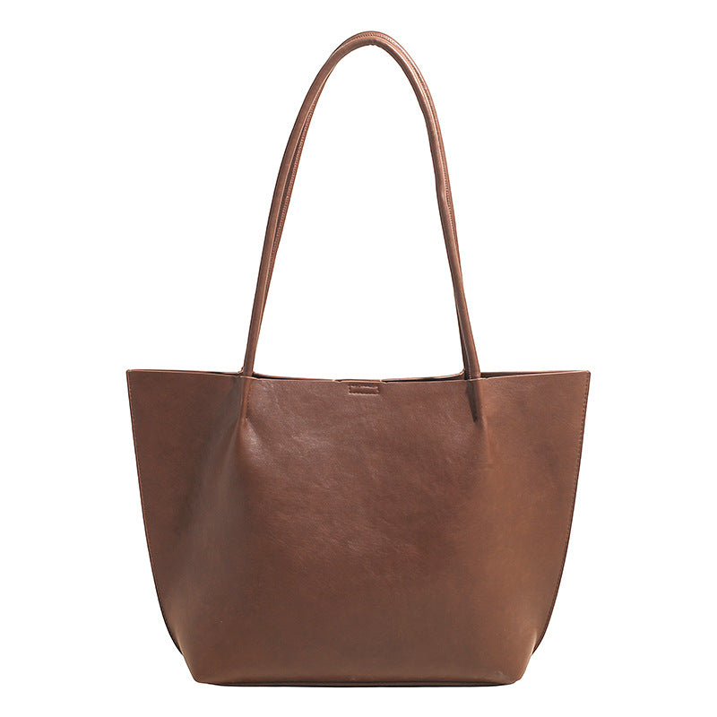 Ladies elegant Glamour Tote-Bag made of high-quality leather-https://detail.1688.com/offer/1027108156154.html-Calm Wears-Braun-Size: without pendant-Calm Wears