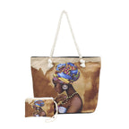 Stylish Graphic Print Beach Tote Bag