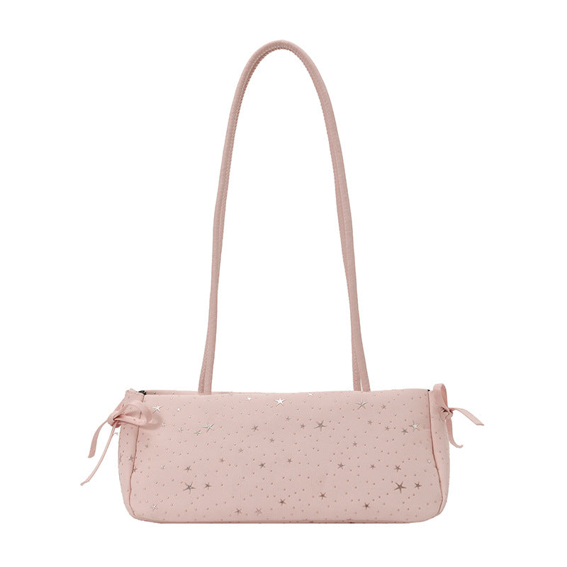 WoStar-Patterned Compact Shoulder Bag