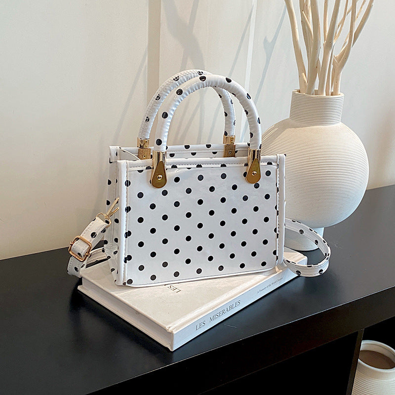 WoChic Polka Dot Handheld Satchel Bag