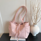 WoStar-Patterned Canvas Tote Bag