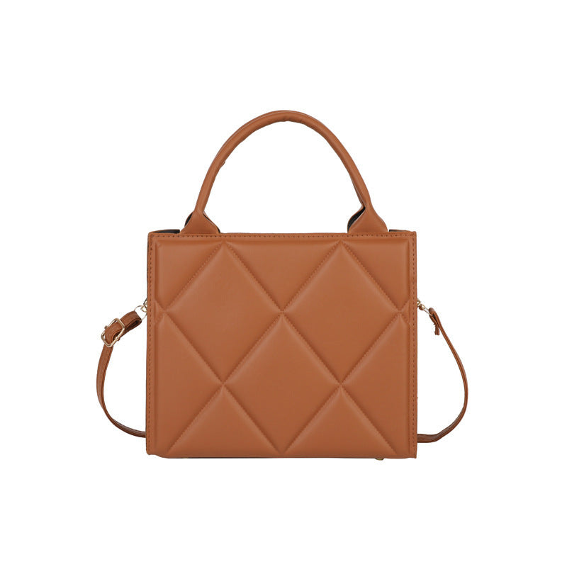 Quilted Leather Shoulder Handbag